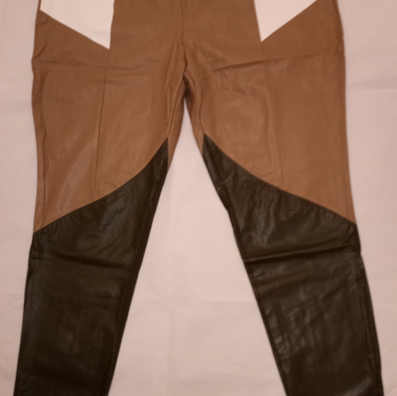 #11. SHEIN Pants Legging Split Hem PU Leather 3X - Picture 12 of 13